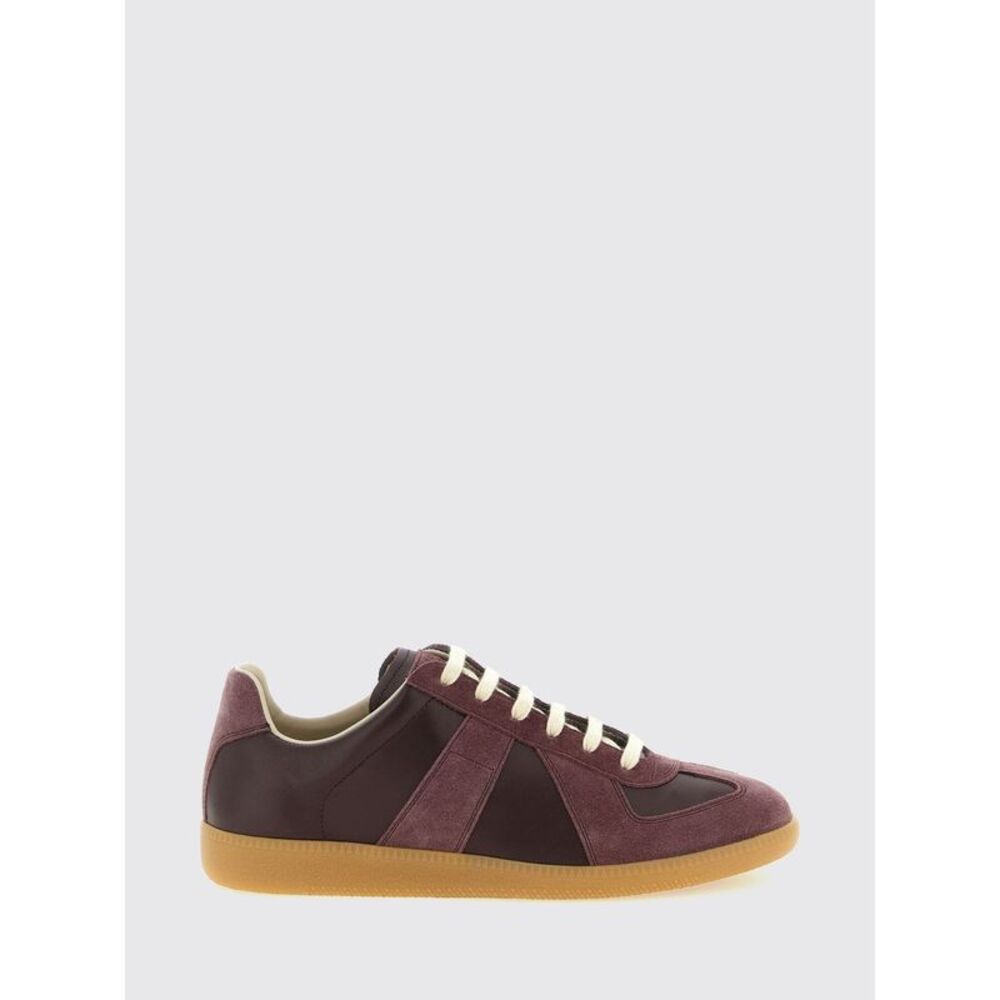 Maison Margiela Men Maison Margiela Replica Calfskin, Nappa And Suede Sneakers